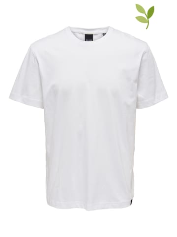 ONLY & SONS Koszulka "Max" w kolorze białym