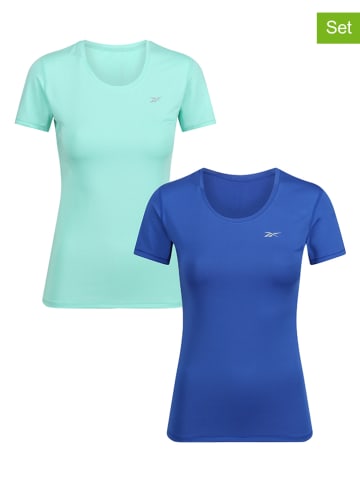 Reebok 2-delige set: functionele shirts "Rani" blauw/turquoise