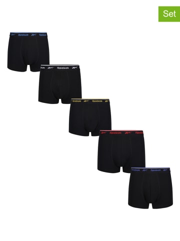 Reebok 5-delige set: boxershorts "Red" zwart