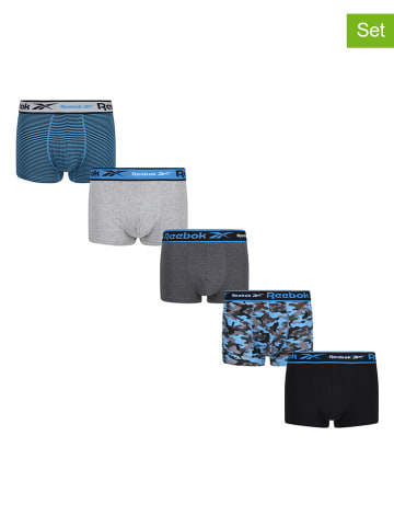 Reebok 5-delige set: boxershorts "Ramses" zwart/grijs/zwart