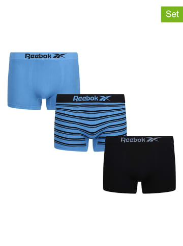 Reebok 3-delige set: boxershorts "Gentry" blauw/zwart