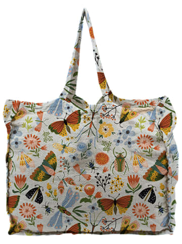 Folkifreckles Shopper bag "Bugs" ze wzorem - 42 x 36 x 12 cm