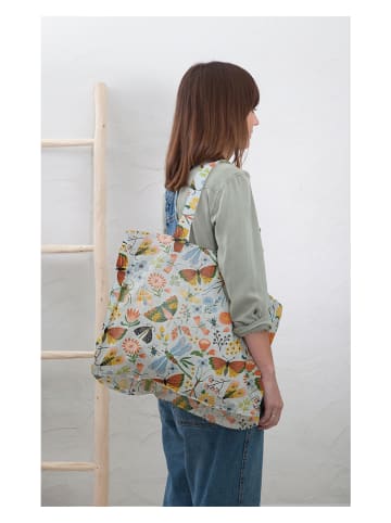 Folkifreckles Shopper bag "Bugs" ze wzorem - 42 x 36 x 12 cm