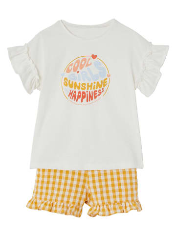 vertbaudet 2tlg. Outfit in Creme/ Gelb