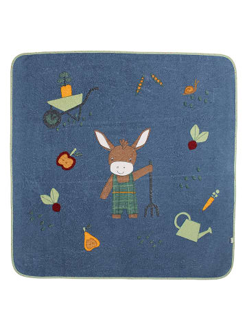 Sterntaler® Badetuch "Emmilius" in Blau - (L)100 x (B)100 cm