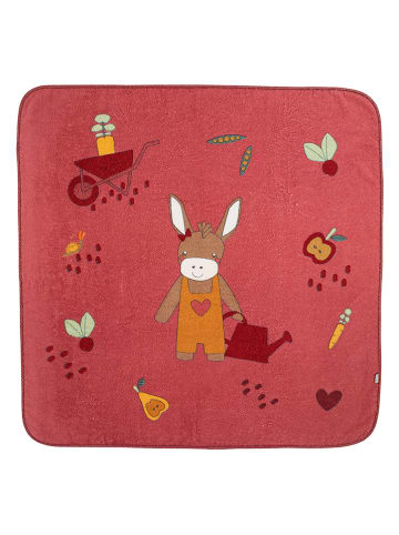 Sterntaler® Badetuch "Emmily" in Rot - (L)100 x (B)100 cm