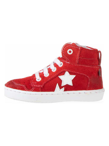 BO-BELL Leren sneakers rood/wit