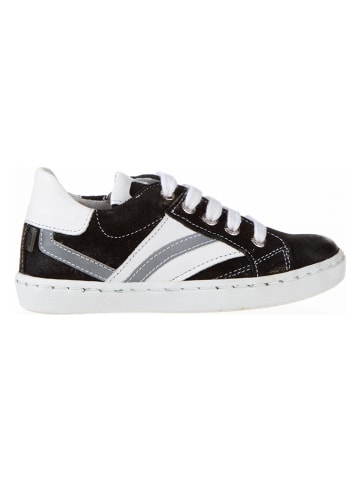 BO-BELL Leren sneakers zwart/wit