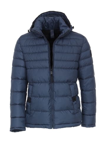 CASAMODA Doorgestikte jas blauw