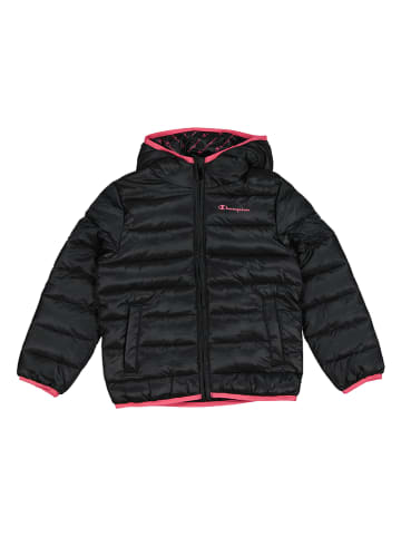 Champion Doorgestikte jas zwart/roze