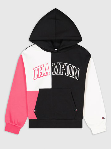 Champion Hoodie in Schwarz/ Pink/ Weiß