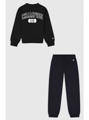 Champion 2tlg. Outfit in Schwarz/ Dunkelblau
