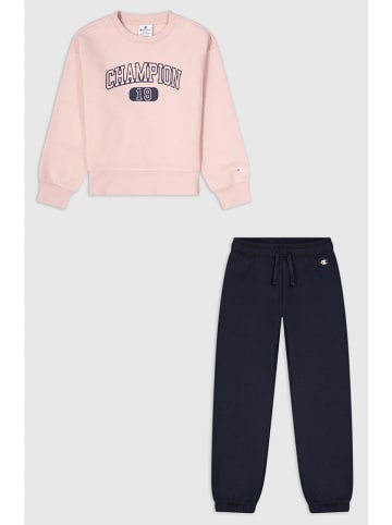 Champion 2tlg. Outfit in Schwarz/ Rosa