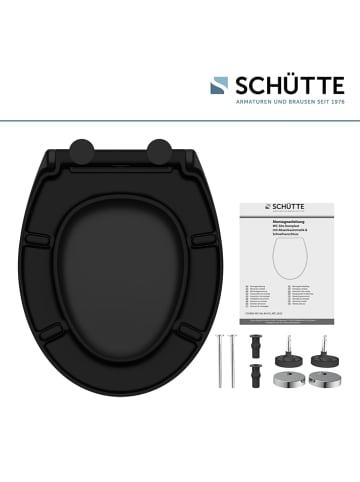 Schütte WC-Sitz mit Absenkautomatik in Schwarz