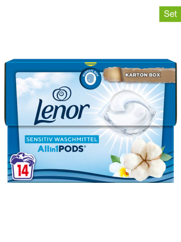 Lenor 3er-Set: Wäsche-Pods "All-in-1 -Sensitiv", je 14 Stück à 20,6 g