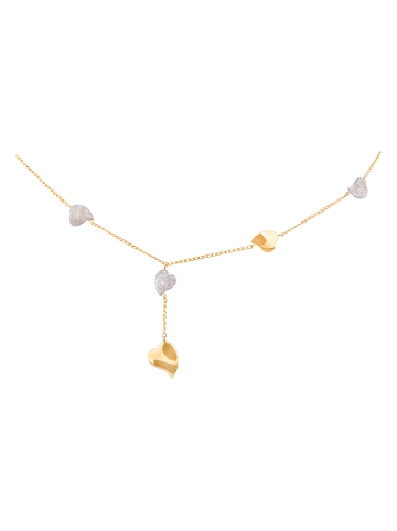 Diamant Exquis Złoty naszyjnik z elementami ozdobnymi - dł. 42 cm