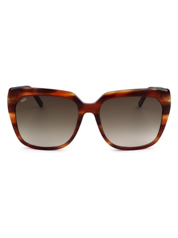 MCM Damskie okulary przeciwsłoneczne w kolorze brązowym