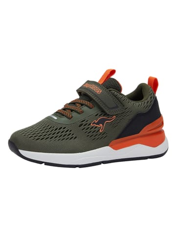 Kangaroos Sneakers "Rule EV" in Khaki/ Orange