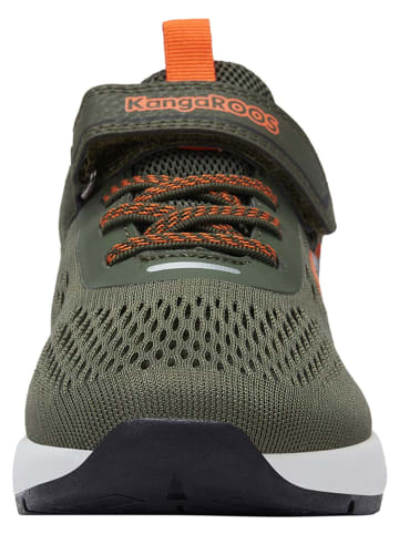 Kangaroos Sneakersy "Rule EV" w kolorze oliwkowo-pomarańczowym
