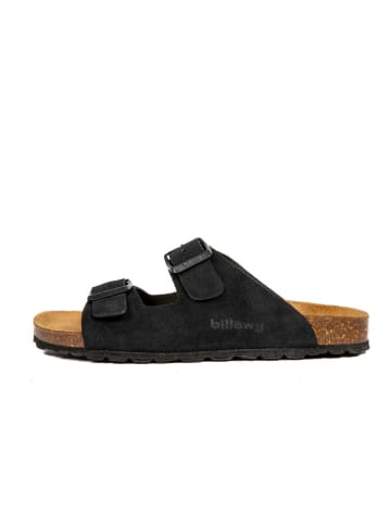 billowy Pantoletten in Schwarz