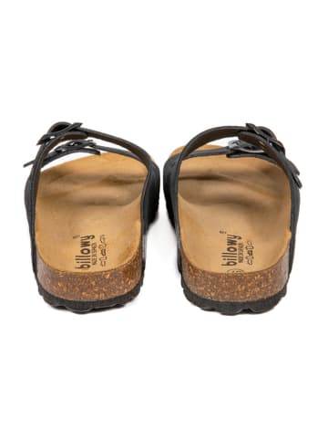 billowy Pantoletten in Schwarz