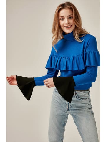Milan Kiss Blouse zwart/blauw