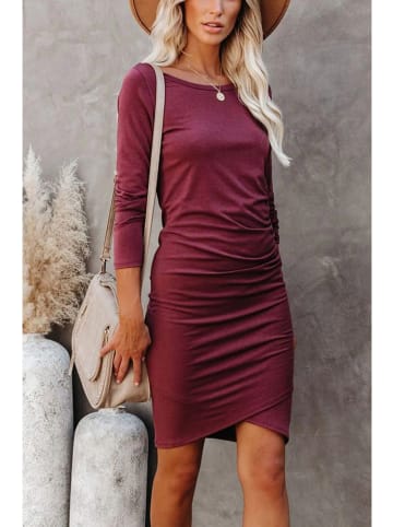 Milan Kiss Kleid in Bordeaux