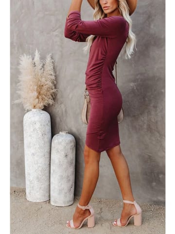 Milan Kiss Kleid in Bordeaux