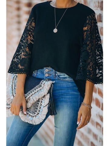 Milan Kiss Bluse in Schwarz
