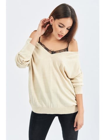 Milan Kiss Pullover in Beige
