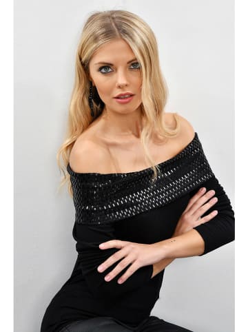 Milan Kiss Bluse in Schwarz