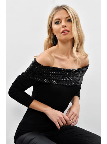Milan Kiss Bluse in Schwarz