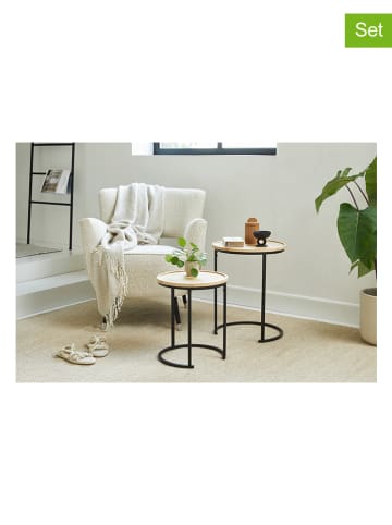 Lifa Living 2-delige set: bijzettafels lichtbruin