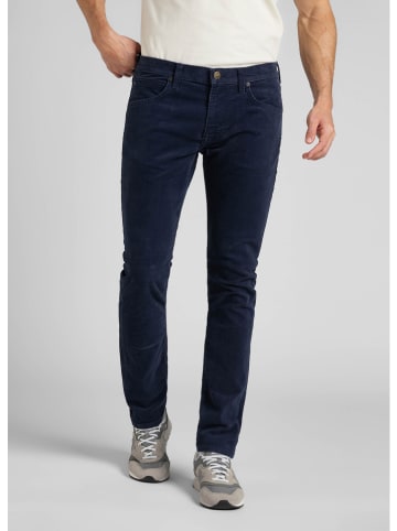 Lee Dżinsy "Luke Black Iris" - Tapered fit - w kolorze granatowym