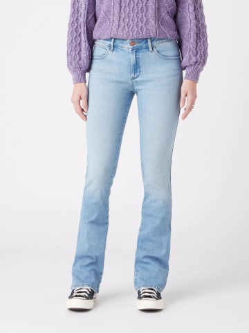 Wrangler Spijkerbroek "Bootcut White Noise" - skinny fit - lichtblauw