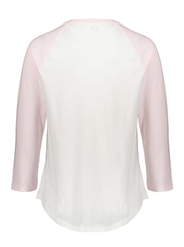 GAP Shirt in Rosa/ Weiß