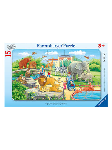 Ravensburger 15tlg. Rahmenpuzzle "Ausflug in den Zoo" - ab 3 Jahren