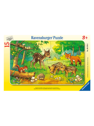 Ravensburger 15-delige framepuzzle "Dierenkinderen" - vanaf 3 jaar