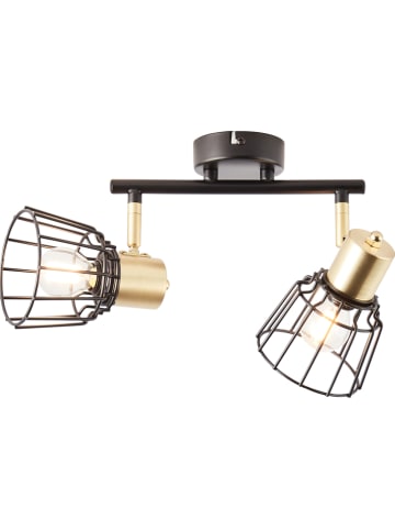 Brilliant Deckenleuchte "Posca" in Schwarz/ Gold - (B)52 x (H)23 cm