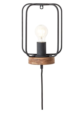 Brilliant Wandlamp "Tosh" zwart - (H)14 cm