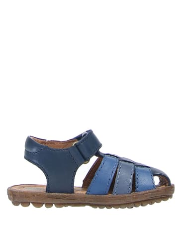 Naturino Leder-Halbsandalen in Dunkelblau/ Blau