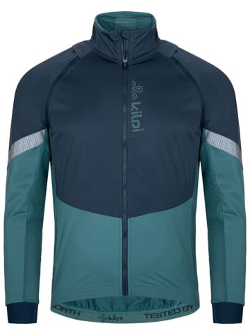 Kilpi 2in1-Softshelljacke "Zin" in Dunkelblau/ Türkis