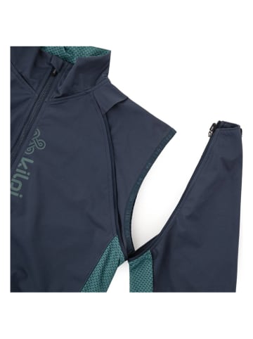 Kilpi 2-in-1 softshelljas "Zin" donkerblauw/turquoise