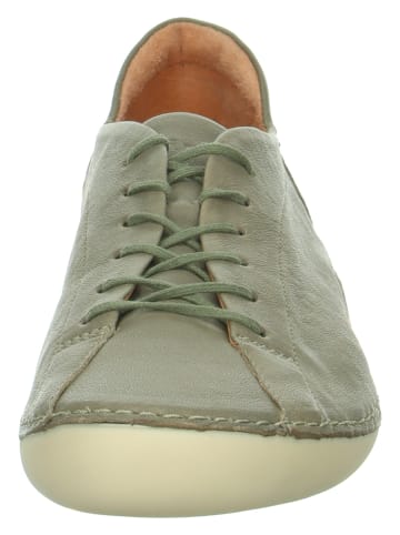 Think! Leren veterschoenen "Kapsl" kaki