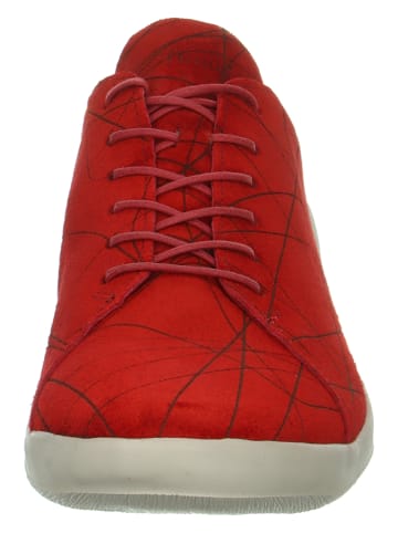 Think! Leder-Schnürschuhe "Duene" in Rot