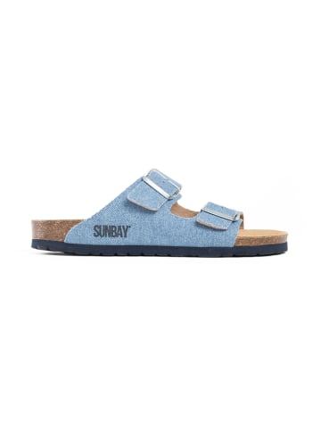Sunbay Slippers "Trefle" lichtblauw