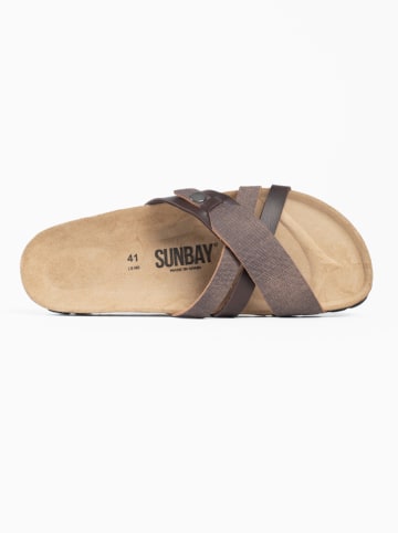 Sunbay Slippers "Gratien" donkerbruin