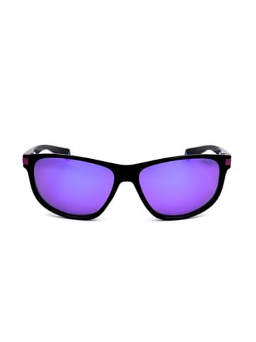 Polaroid Męskie okulary przeciwsłoneczne w kolorze czarno-fioletowym