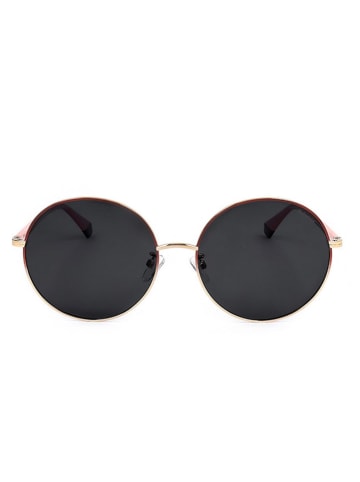Polaroid Okulary przeciwsłoneczne unisex w kolorze jasnoróżowo-czarnym