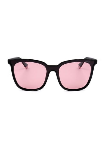 Polaroid Okulary przeciwsłoneczne unisex w kolorze czarno-różowym